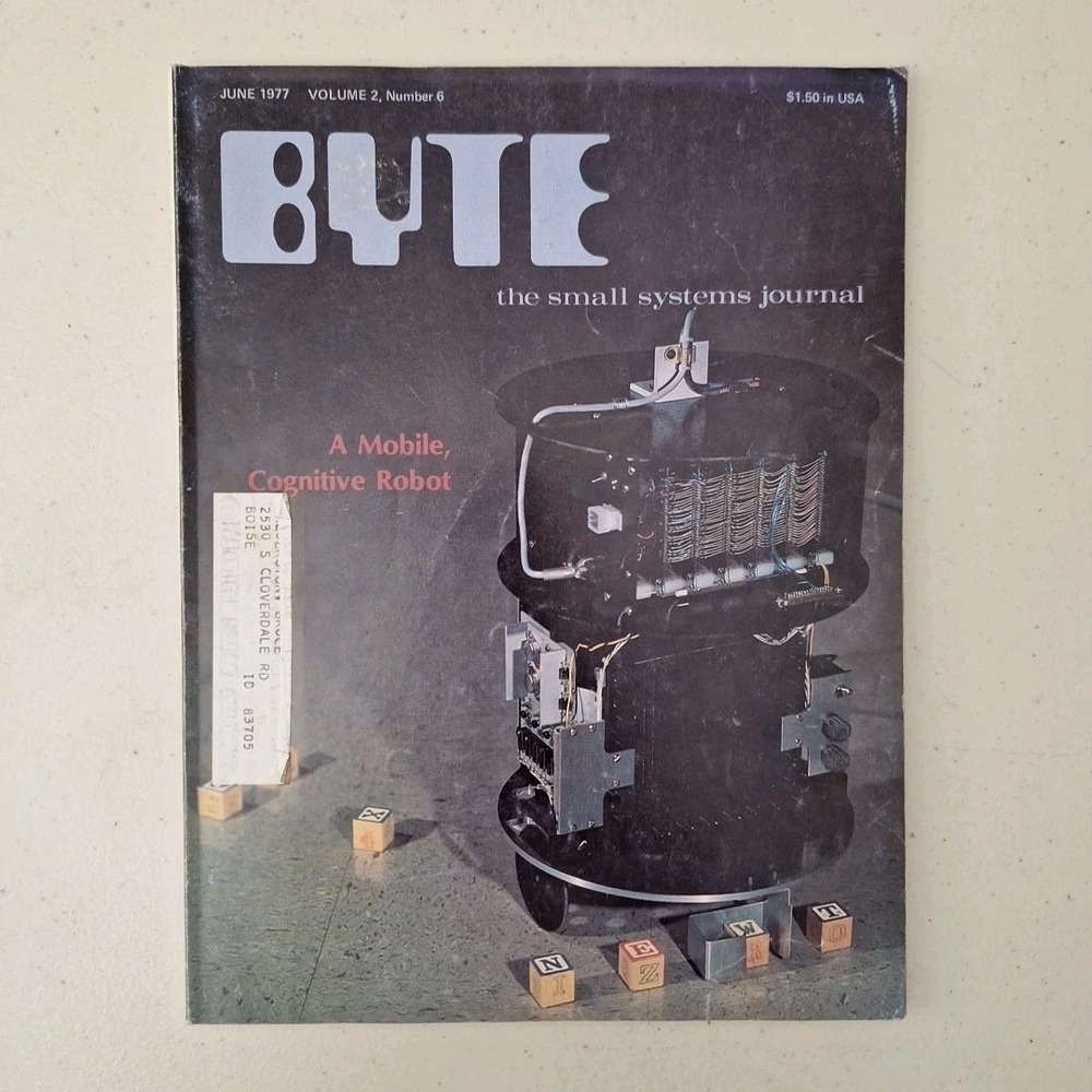 RARE 1977 June BYTE‎ MAGAZINE - SMALL SYSTEMS JOURNAL COVER  Vol 2 Number 6